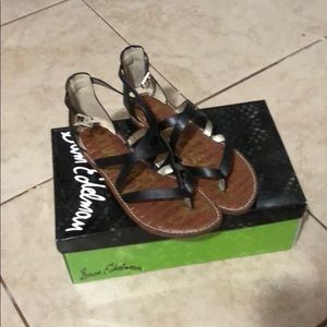 Black Gladiator Sandals / Flats